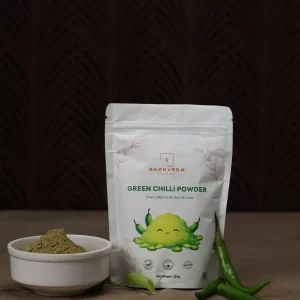 Dehydrated Green Chilli Powder - Skanveda