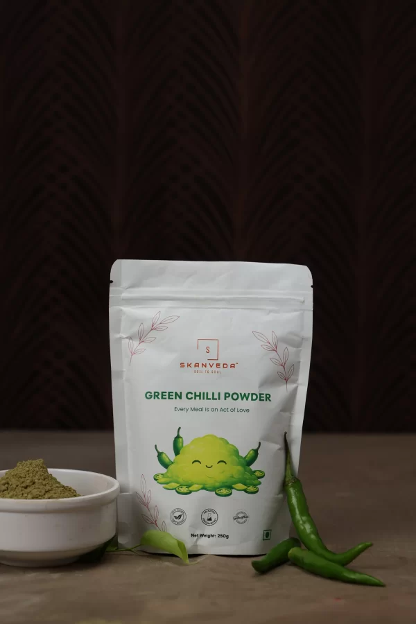 Dehydrated Green Chilli Powder