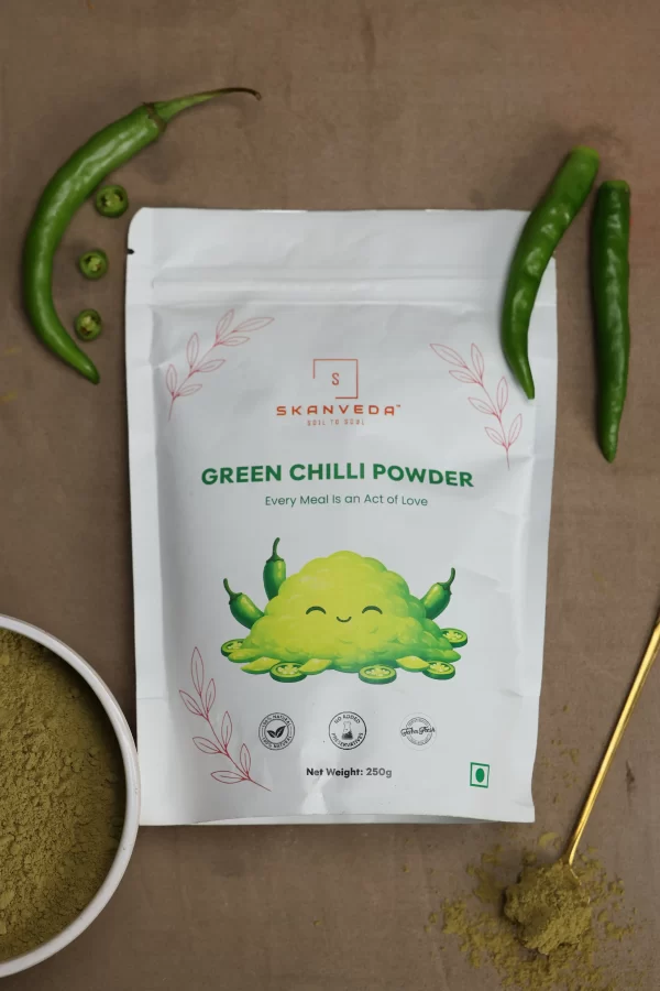 Dehydrated Green Chilli Powder
