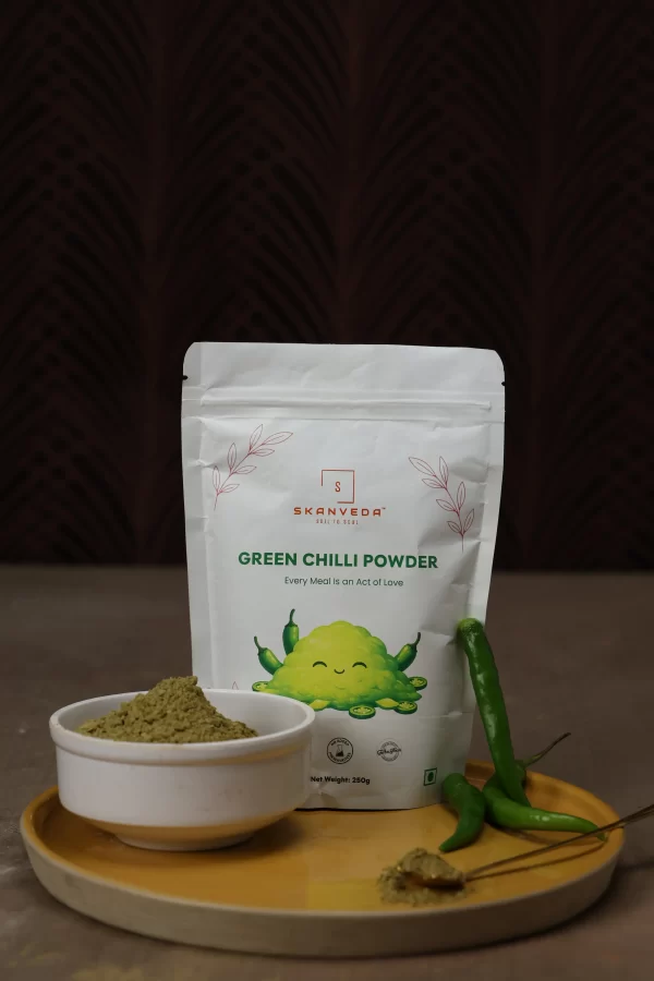 Dehydrated Green Chilli Powder