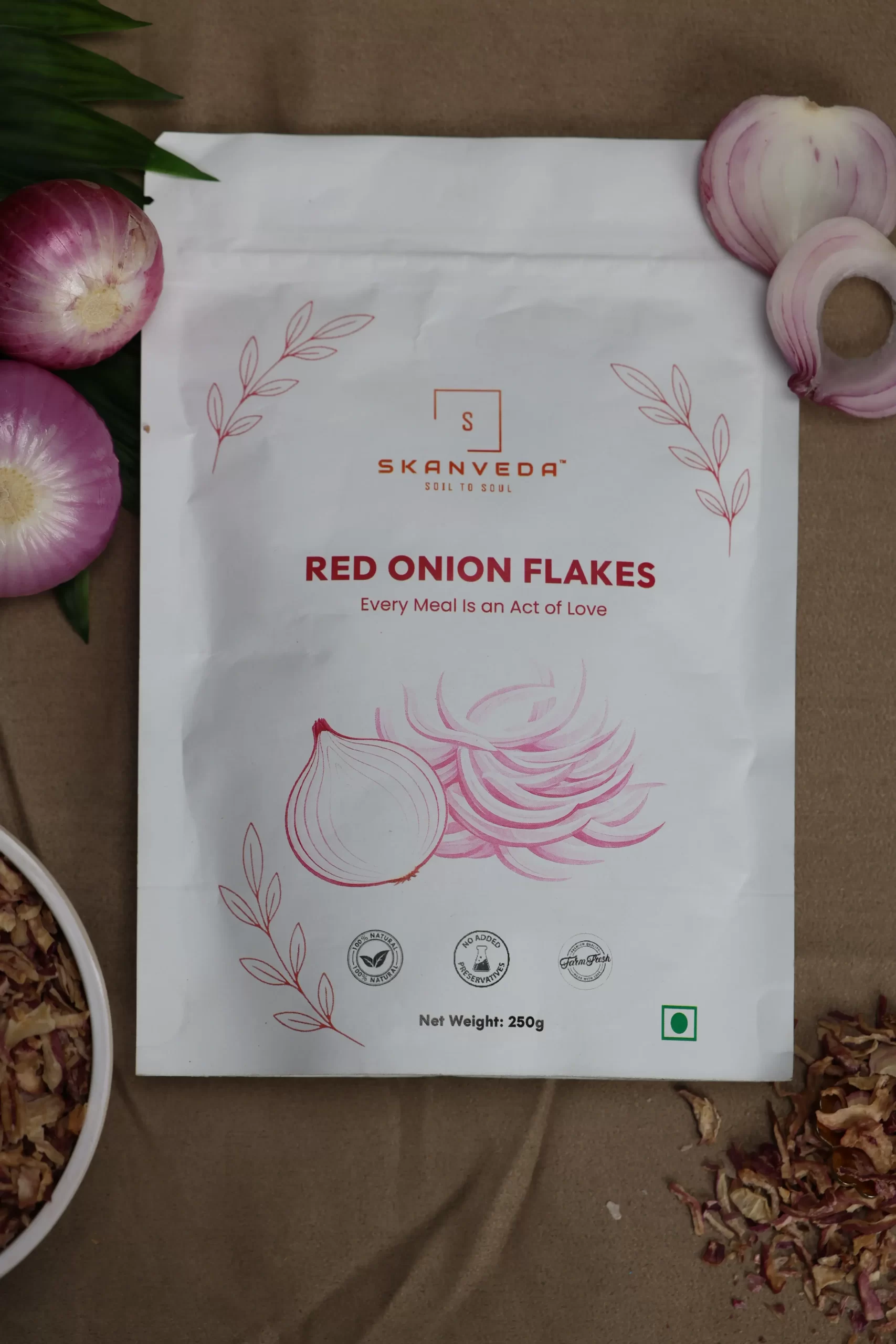 Dehydrated Red Onion Flakes - Image 2
